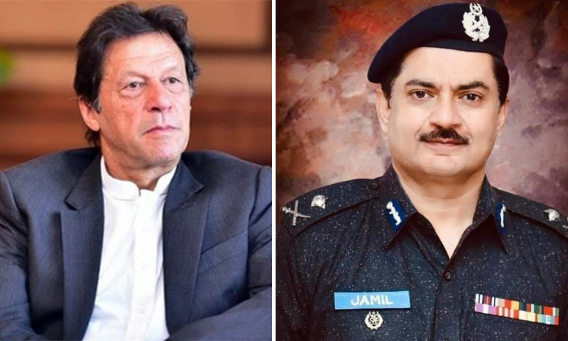 This combination file photo shows Prime Minister Imran Khan (L) and Additional IGP Hyderabad region Dr Jamil Ahmed (R). — Photo courtesy PM Imran's Instagram/Facebook