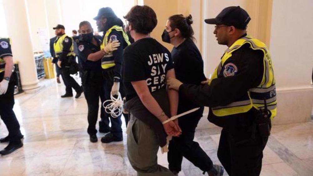 US Capitol Police arrest some 300 Jewish protesters demanding ceasefire in Gaza Strip