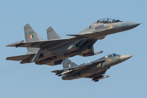 Su-30MKI with Tejas Mk1