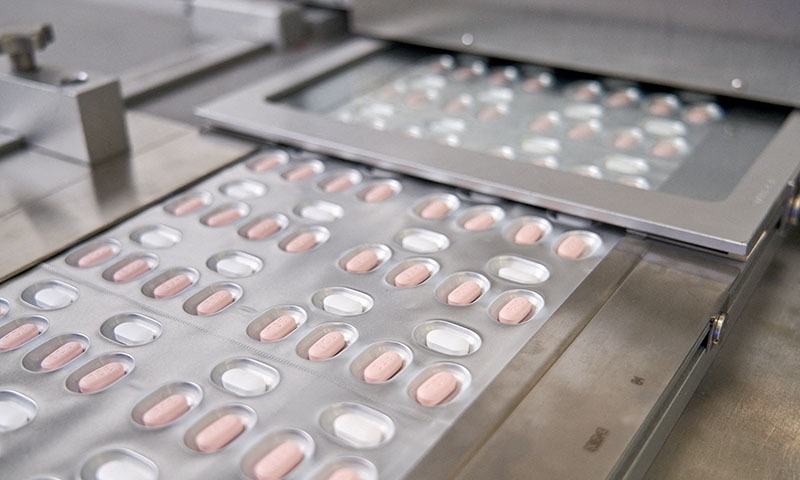 Paxlovid, a Pfizer coronavirus disease pill, is seen manufactured in Ascoli, Italy, in this undated handout photo. — Reuters