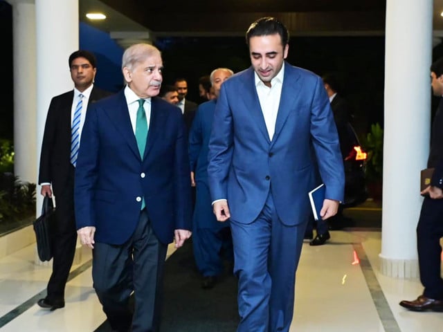 prime minister shehbaz sharif and ppp chairman bilawal bhutto zardari photo pid