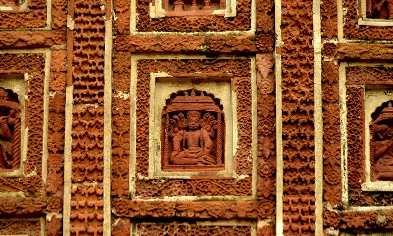 Photo taken on May 18, 2022  shows the Hindu Kantaji Temple in Dinajpur, Bangladesh.(Photo: Xinhua)