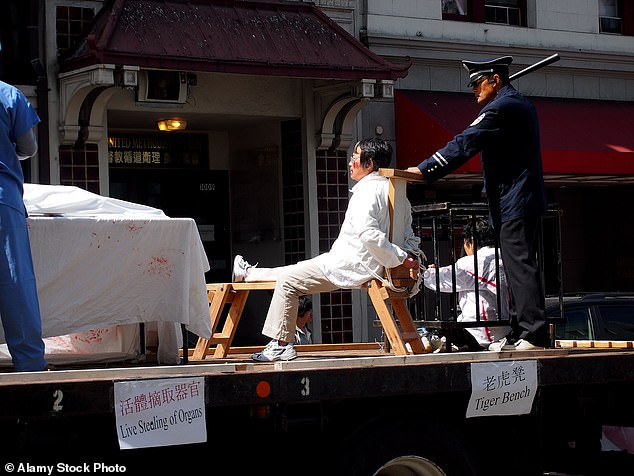 A protest demonstration in Chinatown, San Francisco, California, USA. Since 2001, China has been waging its own ‘war on terror’, using extremism as an excuse to persecute the Uyghur Muslims