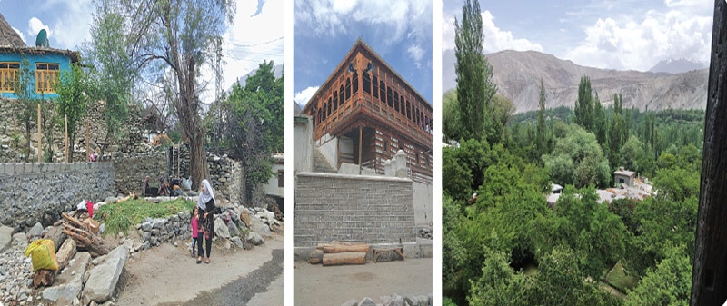 Rural scenes from Khaplu and the Chaqchan Mosue (centre) | Photos by the writer