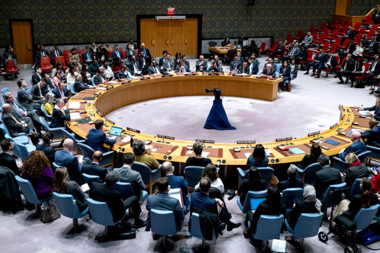 A meeting of the UN Security Council