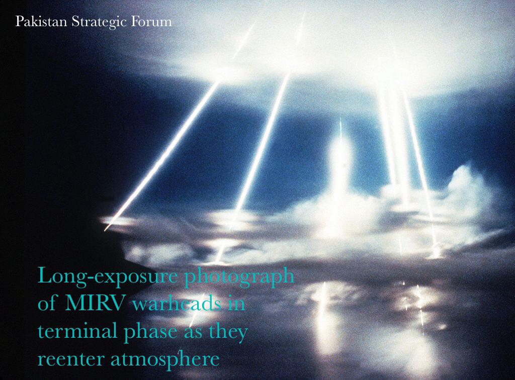 Long-Exposure Photograph of MIRV 