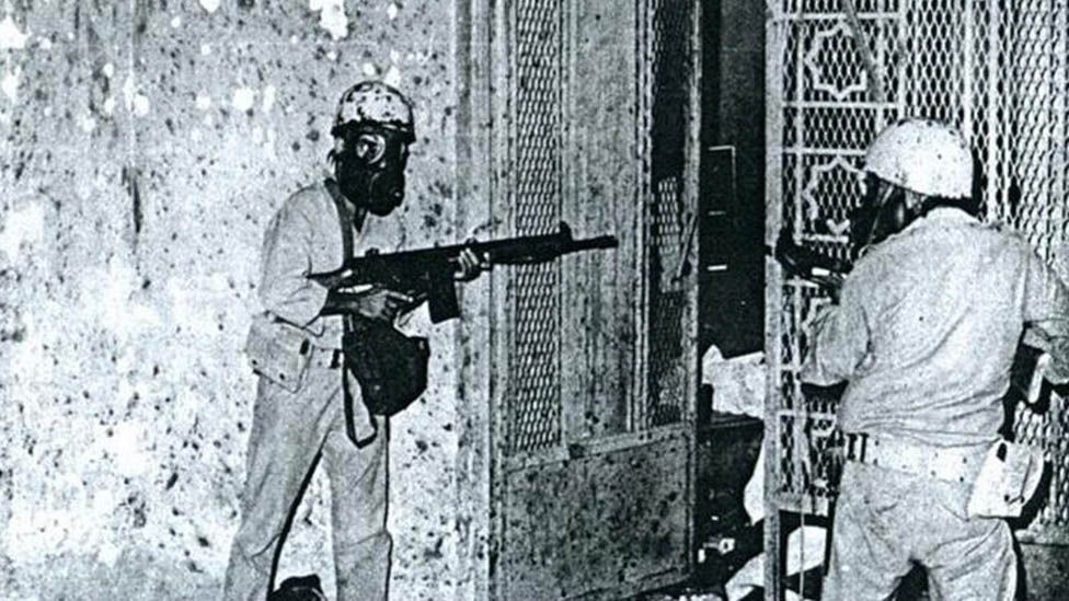 Saudi soldiers, Mecca, 1979