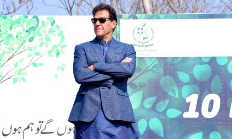 Prime Minister Imran Khan at the Spring Tree Plantation Campaign 2021 in Islamabad on February 17, 2021. — Courtesy PMO Twitter