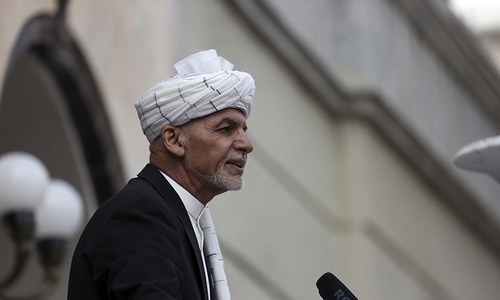 Ashraf Ghani said he believed “countless patriots would be martyred and the city of Kabul would be destroyed” if he had stayed behind. — AP/File