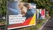 Election mplacard with Angela Merkel