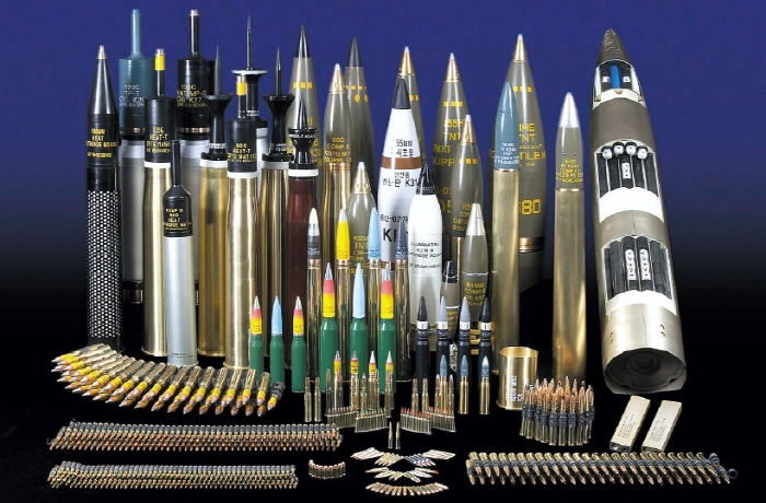 ammunition and other weapons produced by Poongsan