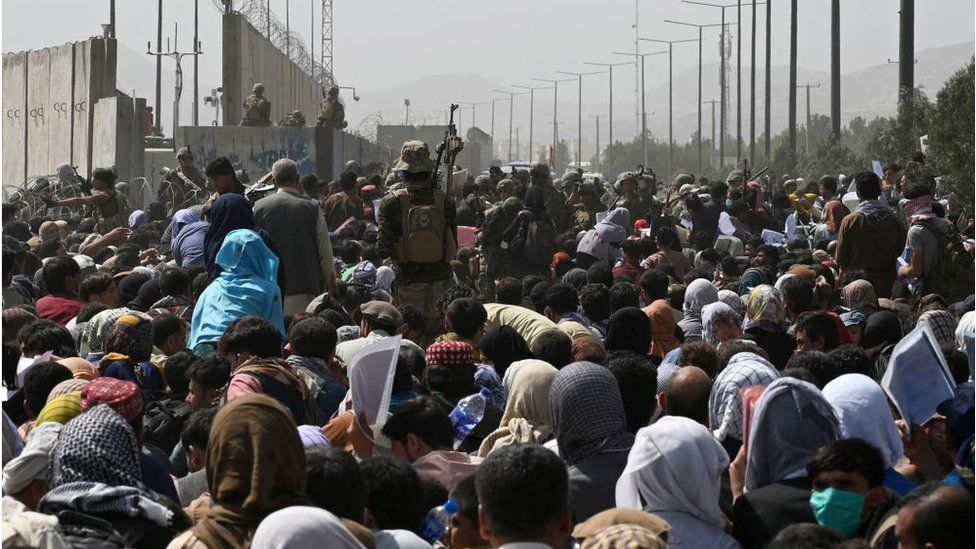 From August 2021 - Hundreds make their way to the Kabul airport to be evacuated