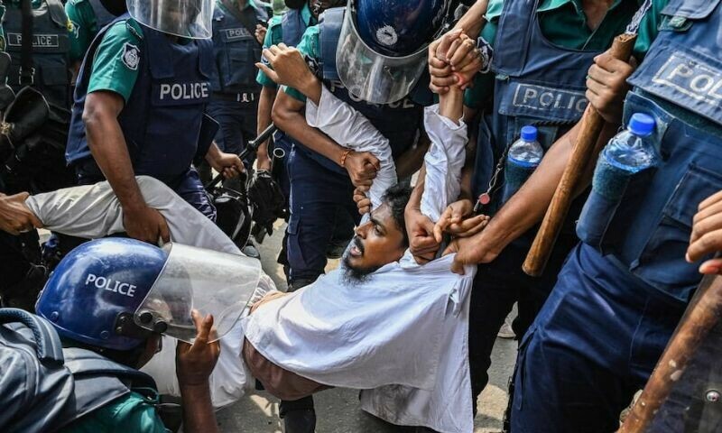   Protests in Bangladesh have turned violent—Photo: X  