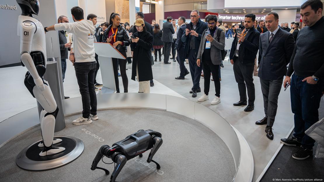 A robodog at the Mobile World Congress in Barcelona