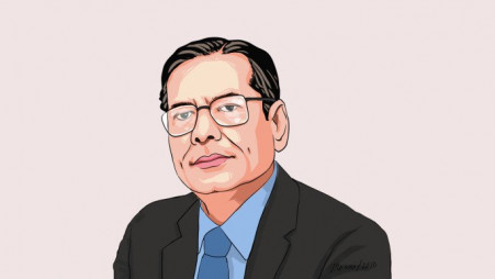 Professor Mustafizur Rahman. Illustration: TBS