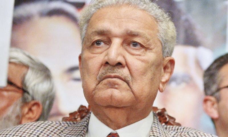 This file photo shows nuclear scientist Dr Abdul Qadeer Khan. — AFP/File