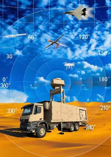 The S-band 3D TWA low-altitude surveillance radar developed by the No.38 Research Institute of CETC. Photo: Courtesy of CETC