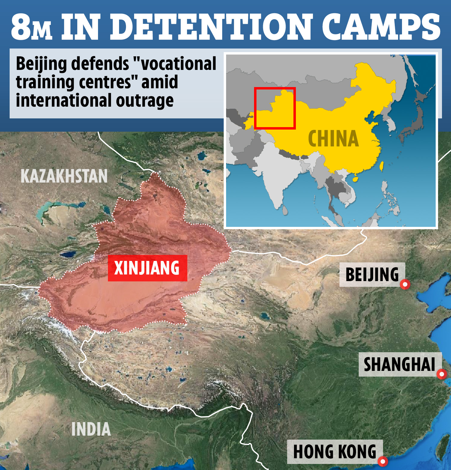 Xinjiang is home to around 25million people