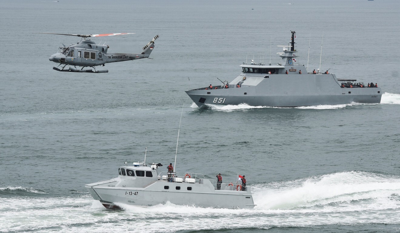 Indonesia navy soldiers are seen during military exercises. Photo: Reuters