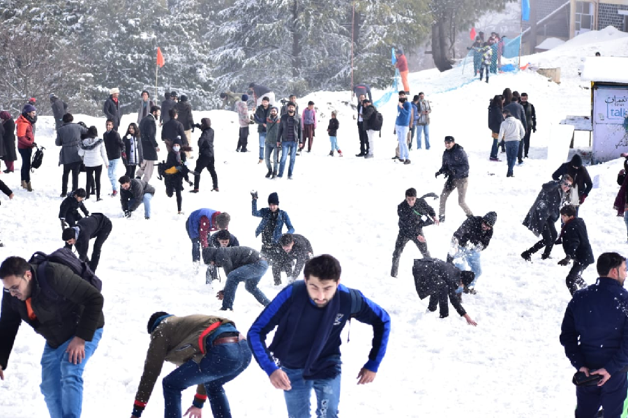 galiyat development authority gad organised a snow festival in k p s ayubia photo express