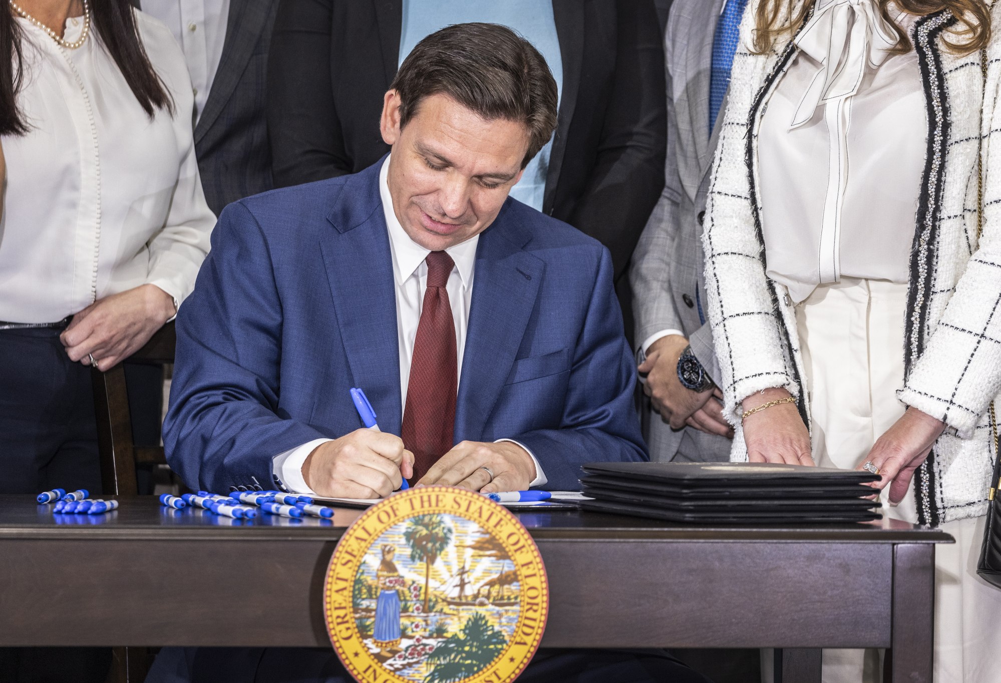 Governor Ron DeSantis of Florida is also a 2024 Republican presidential hopeful. Photo: EPA-EFE