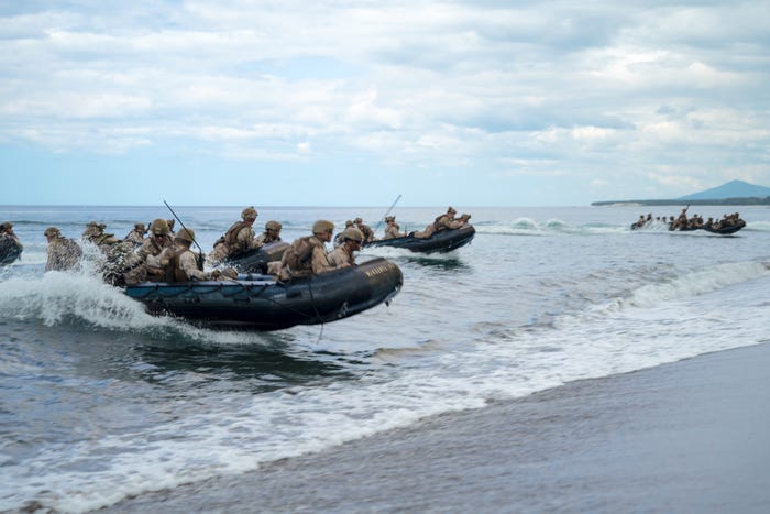 Marine Corps amphibious landing Zambales Philippines