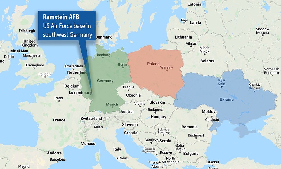 Poland said it was ready to deploy 'immediately and free of charge' all its MiG-29 jets to the Ramstein Air Base and place them at the 'disposal of the Government of the United States of America'