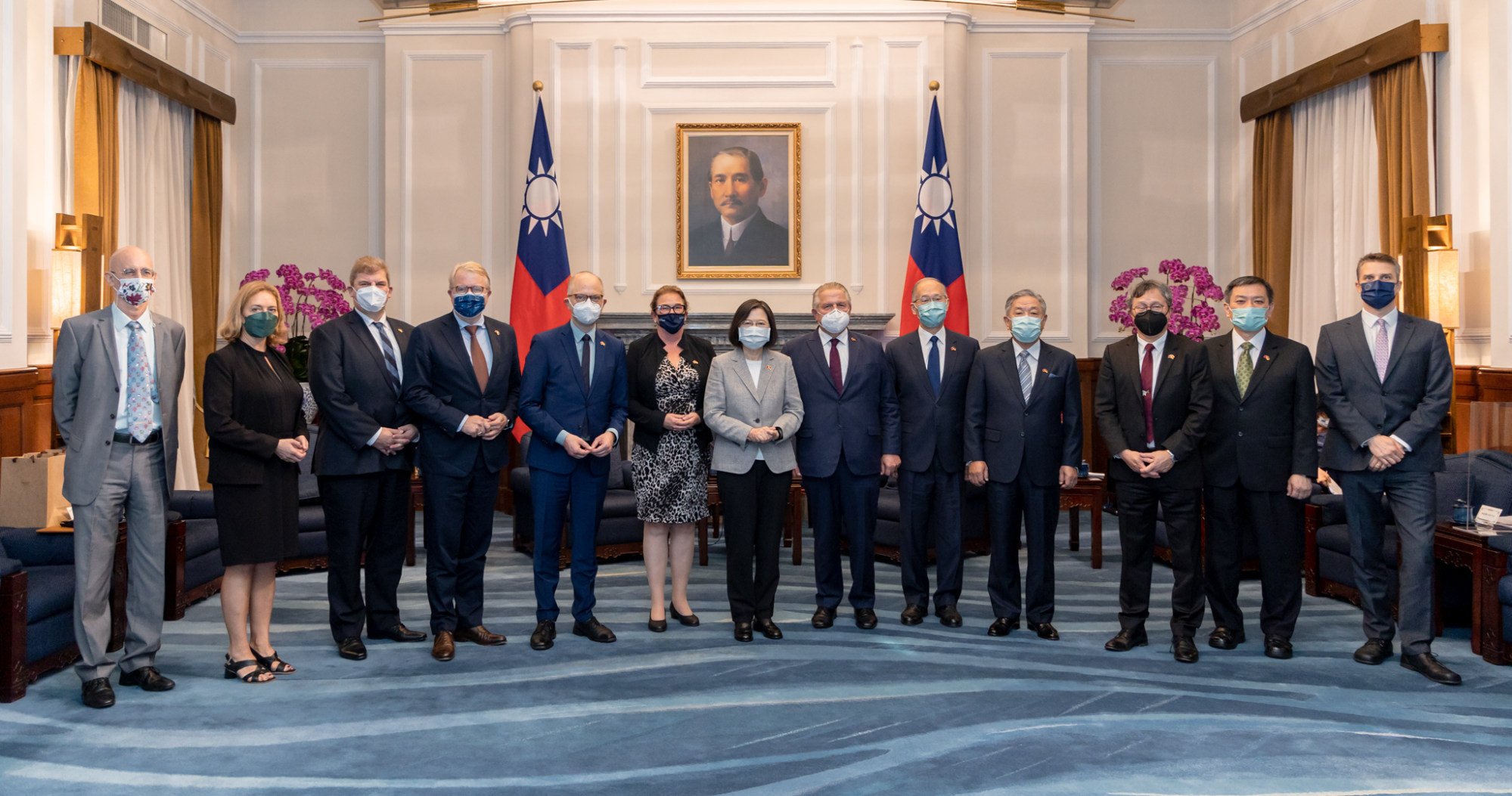 Willsch’s delegation is the first German parliamentary group to visit Taiwan since the Covid-19 pandemic began in 2019. Photo: Office of the President, Taiwan