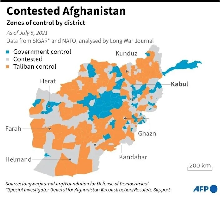 Map courtesy: AFP