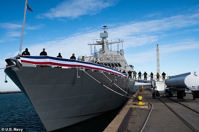 USS Indianapolis undergoes a pre-commissioning rehearsal in October 2019. The 3,500-ton warship suffered technical faults to its anti-submarine warfare systems and will be scrapped