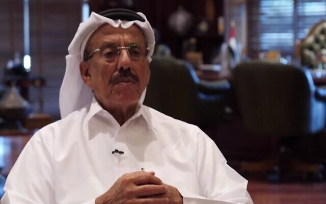 Emirati businessman Khalaf Ahmad Al Habtoor (Channel 13 screenshot)