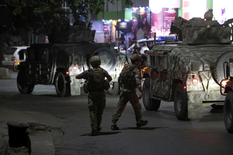 Afghan security forces arrive at the site of a powerful explosion in Kabul, Afghanistan [Rahmat Gul/AP Photo]