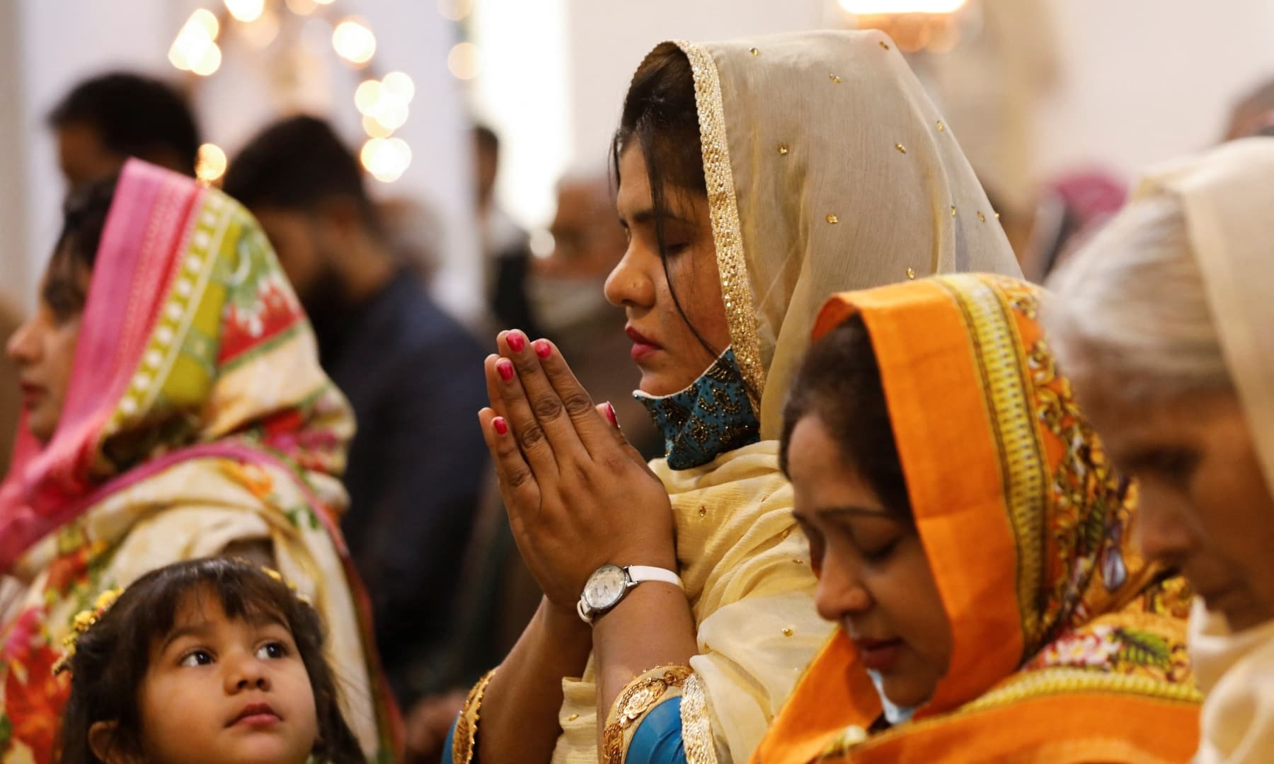 People attend a Christmas Day service at the St John's Cathedral in Peshawar on December 25, 2021. — Reuters