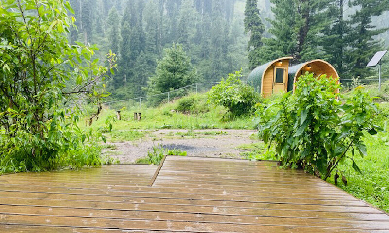 A camping pod built in Gabin Jabba, Swat. — Photo by author