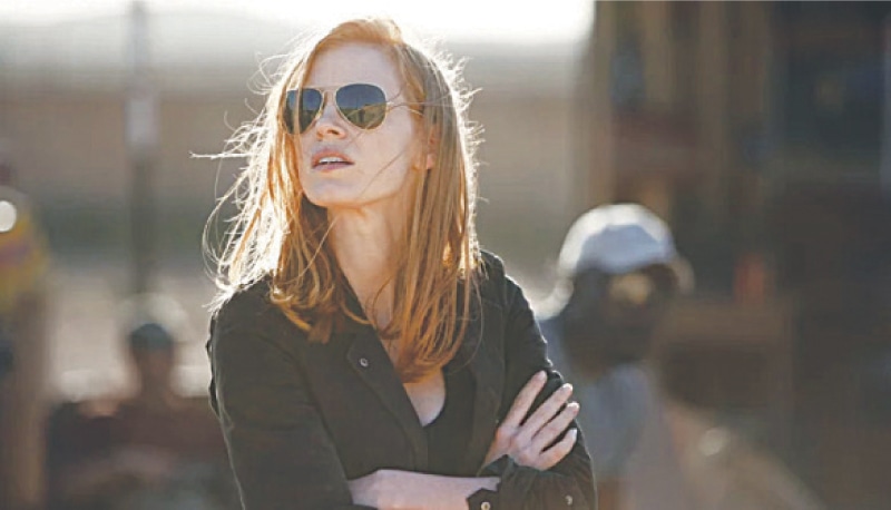 JESSICA Chastain, who played CIA analyst Alfreda Scheuer in Zero Dark Thirty. —Sony Pictures