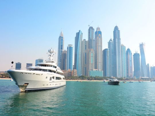 STOCK DUBAI MARINA SKYLINE