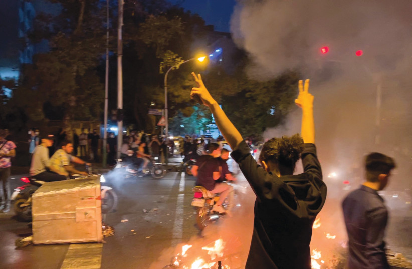 PROTESTS BREAK out in Tehran over the death of Mahsa Amini. (credit: WEST ASIA NEWS AGENCY/REUTERS)